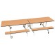 Rectangular Mobile Folding Bench Unit